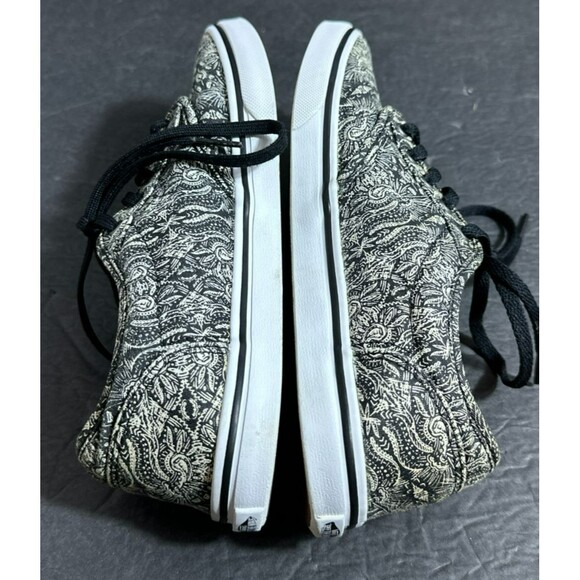 Vans Atwood Low Black Paisley Print Canvas Skate Shoes Women's Size 7 - Picture 6 of 8